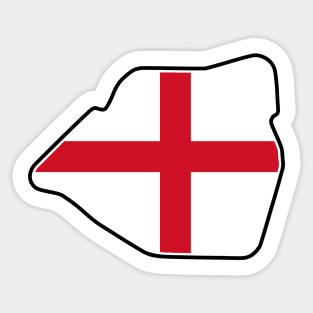 Castle Combe Circuit [flag] Sticker